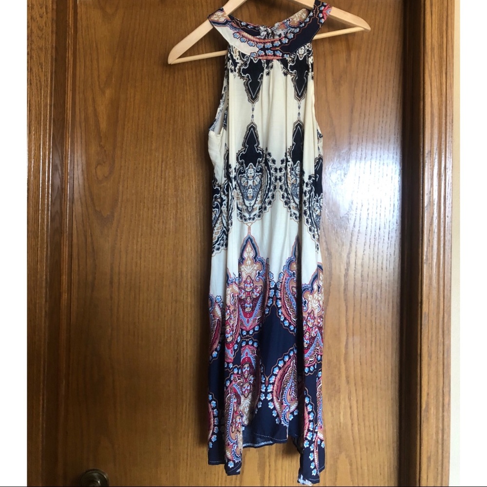 Flowy halter dress